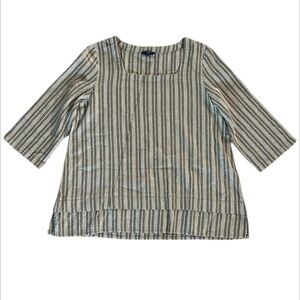 Cotton Traders size 8 linen viscose blend tunic shirt